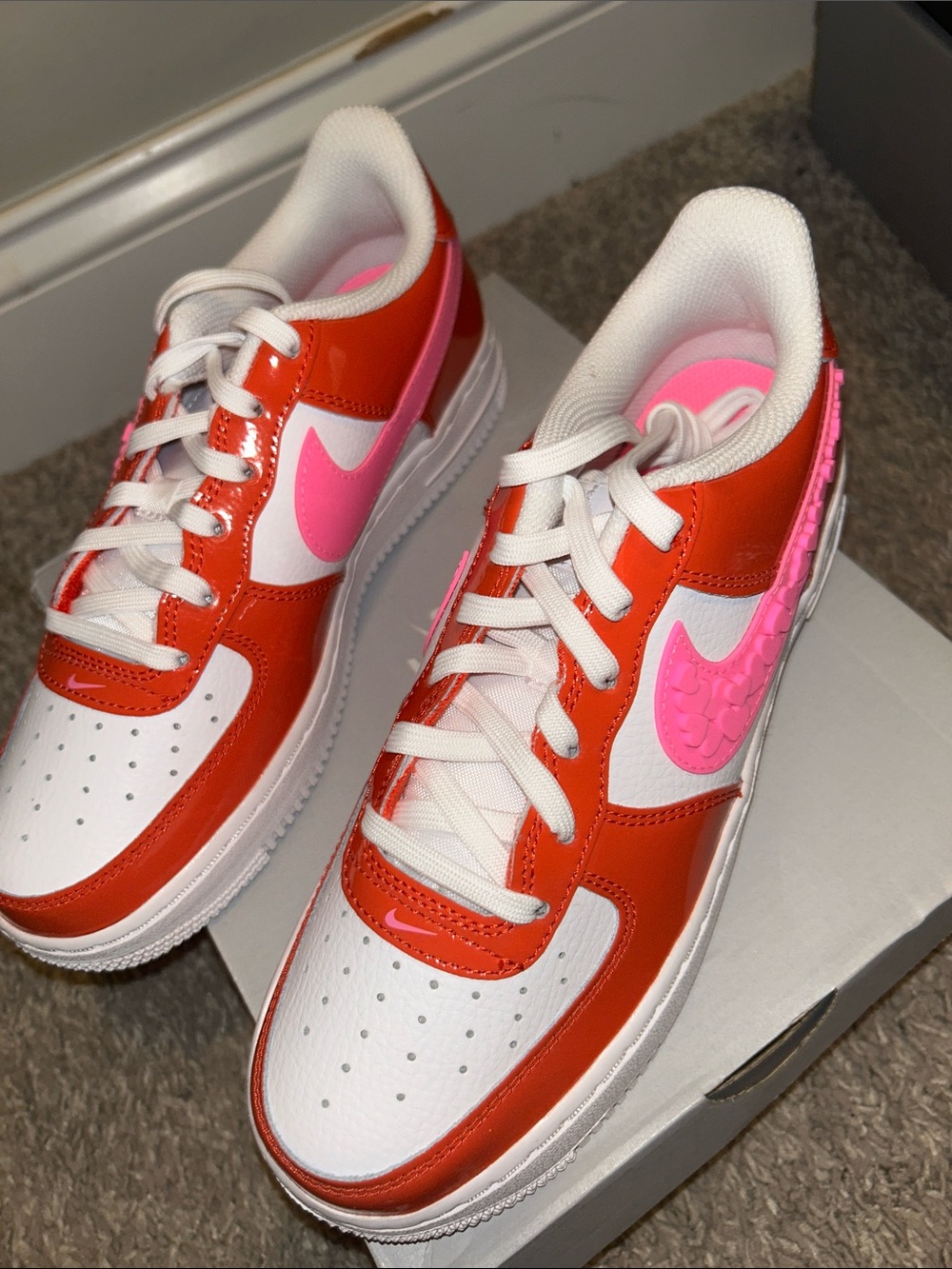Nike Low-Top Sneakers — White, Red & Pink Accents - Picture 6 of 8